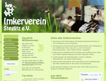 Tablet Screenshot of imkerverein-steglitz.de